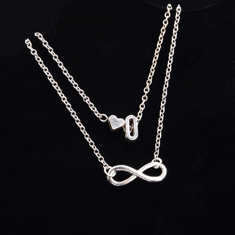 Heart-Shaped Alloy Anklet for Women European Style Fashion Jewelry