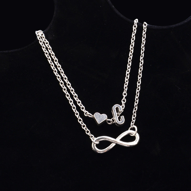 Heart-Shaped Alloy Anklet for Women European Style Fashion Jewelry