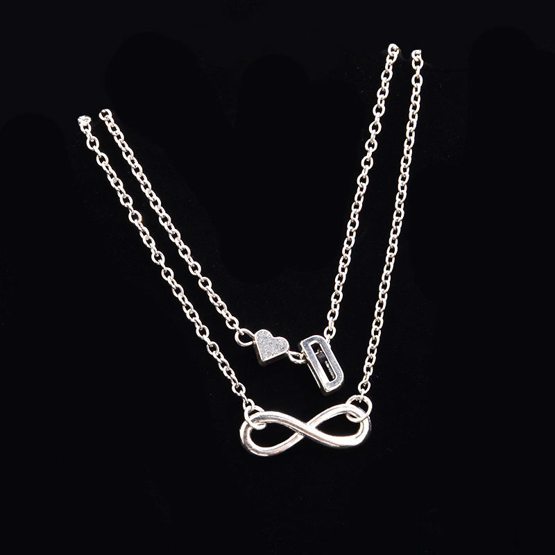 Heart-Shaped Alloy Anklet for Women European Style Fashion Jewelry