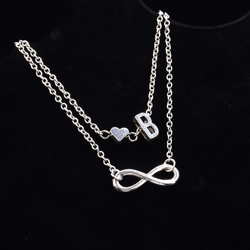 Heart-Shaped Alloy Anklet for Women European Style Fashion Jewelry