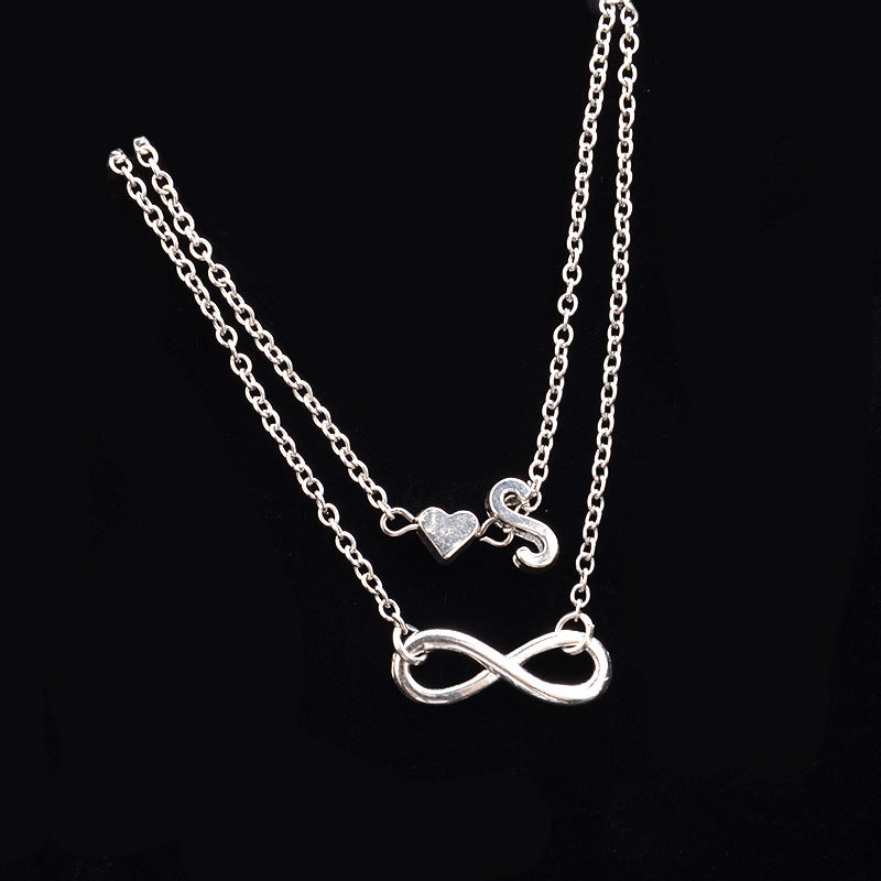 Heart-Shaped Alloy Anklet for Women European Style Fashion Jewelry