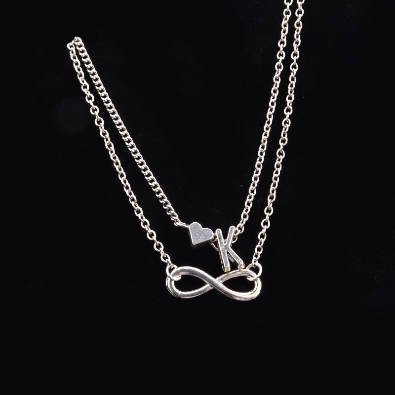 Heart-Shaped Alloy Anklet for Women European Style Fashion Jewelry