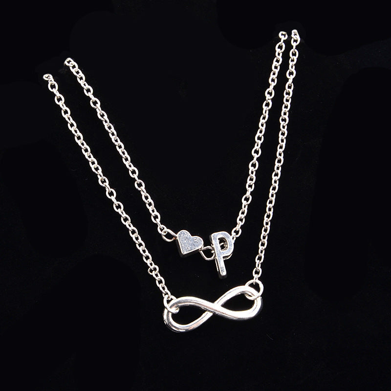 Heart-Shaped Alloy Anklet for Women European Style Fashion Jewelry