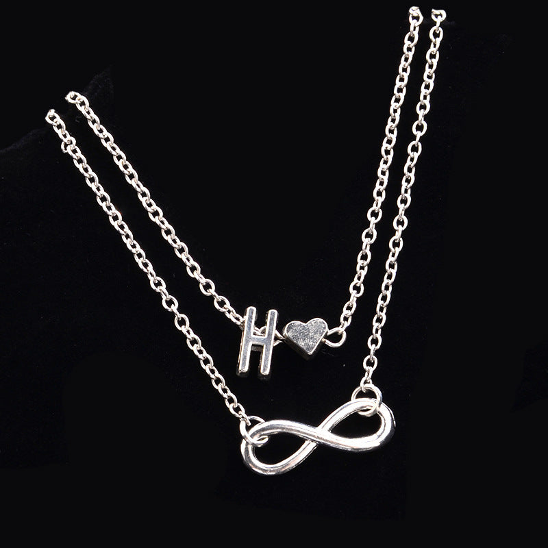 Heart-Shaped Alloy Anklet for Women European Style Fashion Jewelry