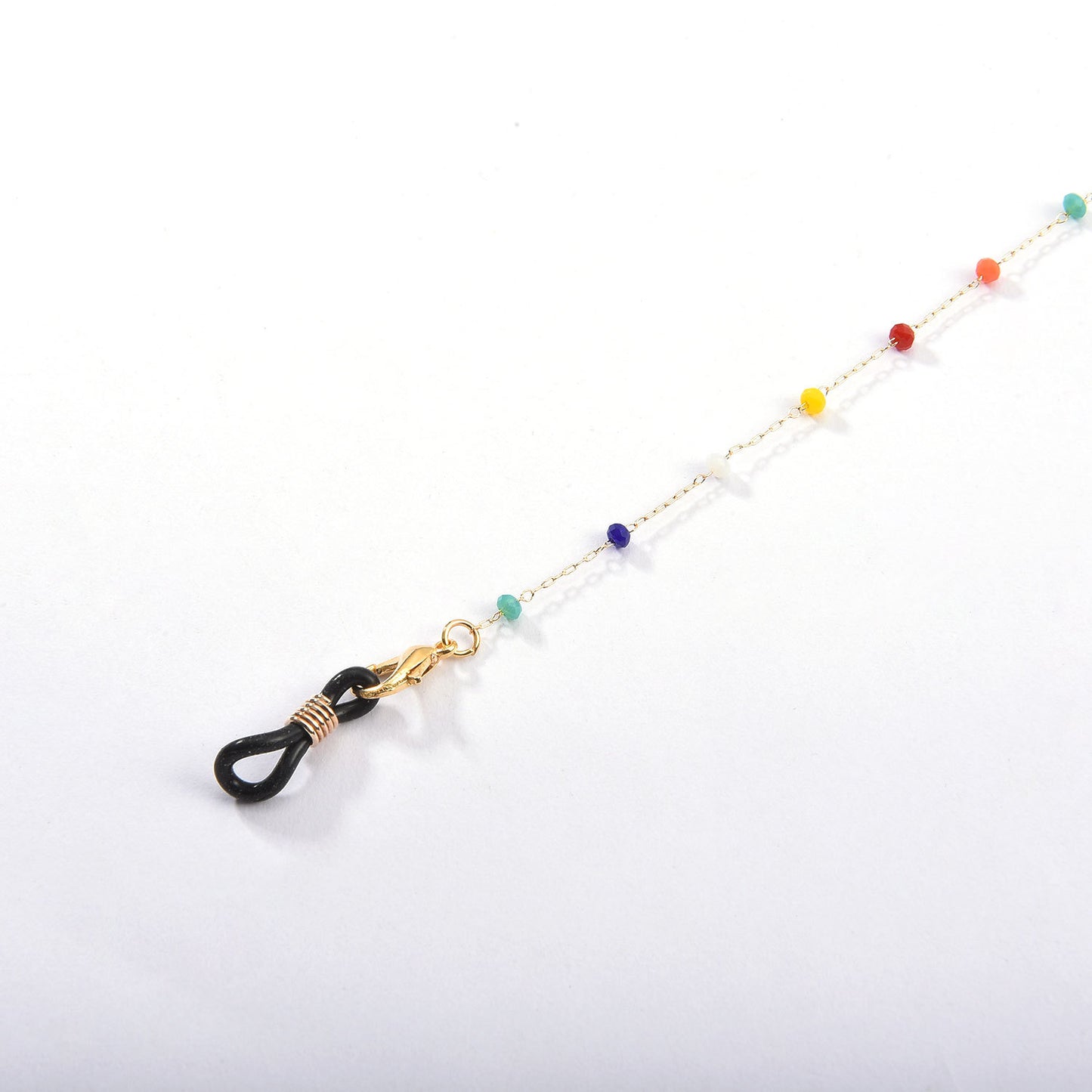 Minimalist Sweet Solid Color Alloy Ball Chain Glasses Chain for Women