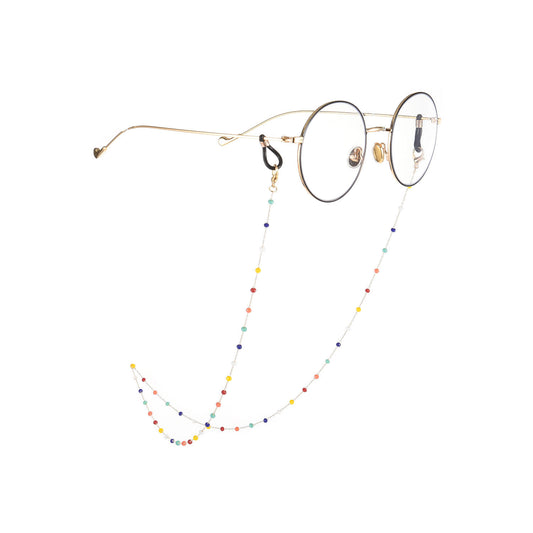 Minimalist Sweet Solid Color Alloy Ball Chain Glasses Chain for Women
