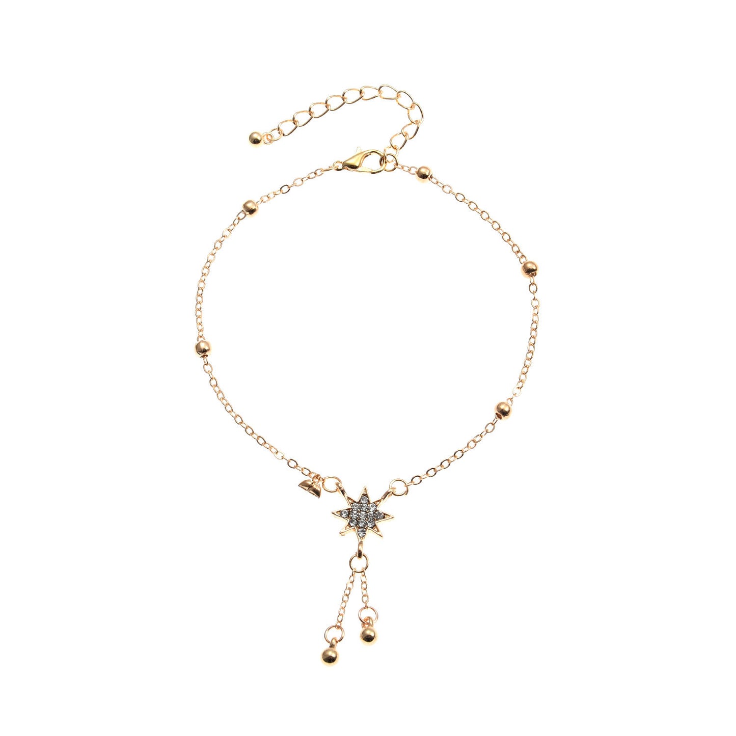 Multi-Layer Star Alloy Anklet for Women Handmade Bohemian-Style Summer Beach Foot Jewelry