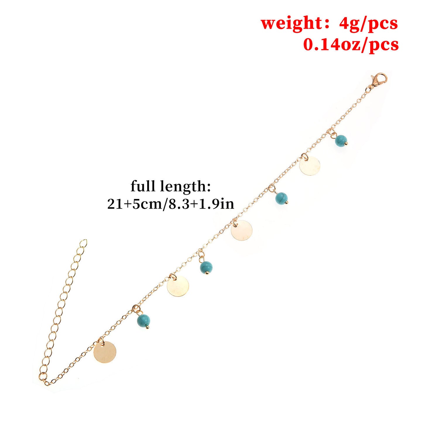 Minimalist Alloy Geometric Anklet for Women