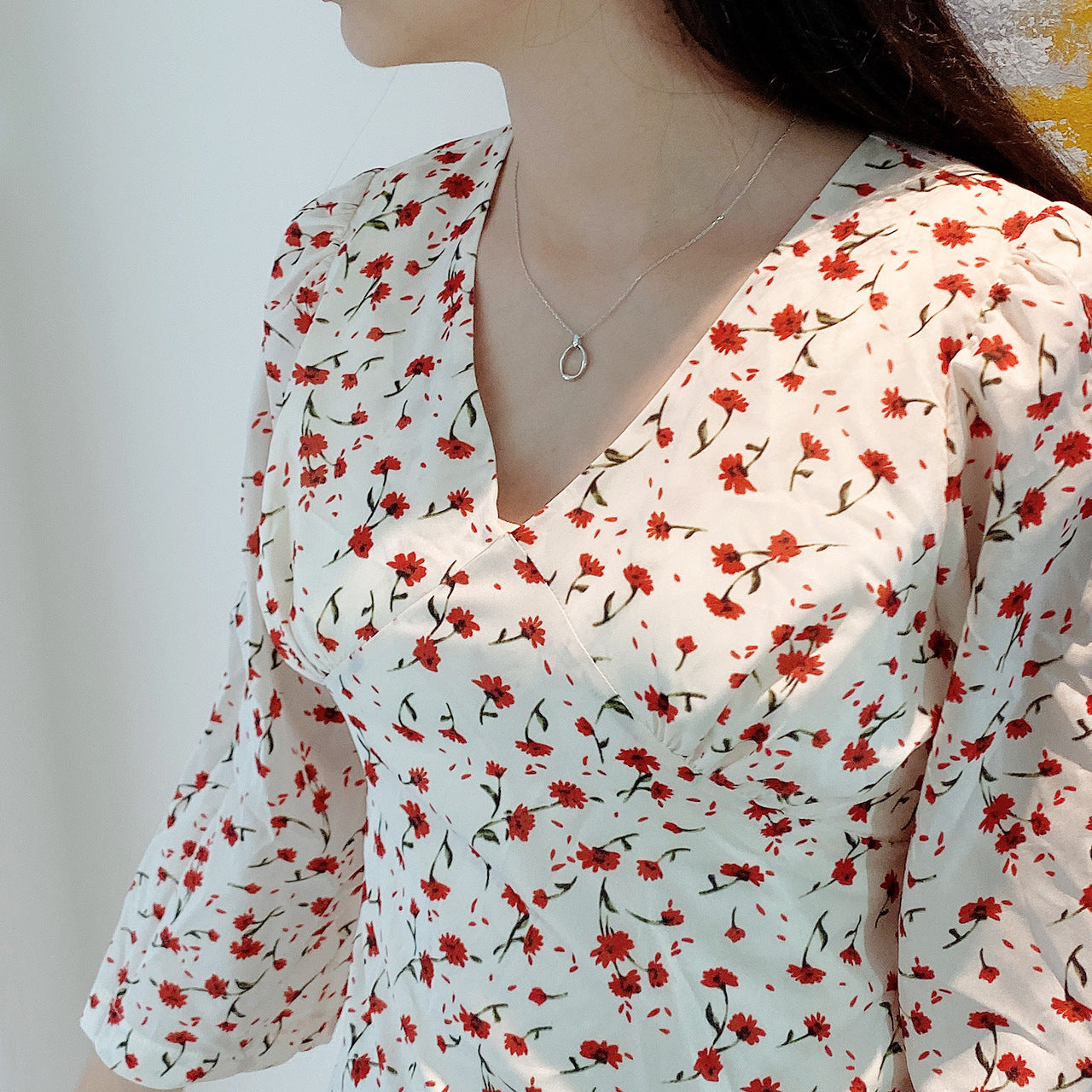 Collar Minimalista Dulce de Plata de Ley 925 con Diseño Irregular Geométrico