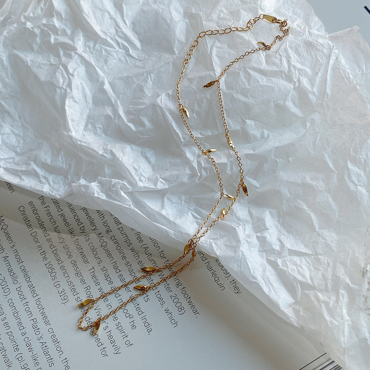 Collar minimalista dulce geométrico trenzado de plata de ley 925 con colgante de borla en cadena de bolas, chapado en oro de 18 quilates