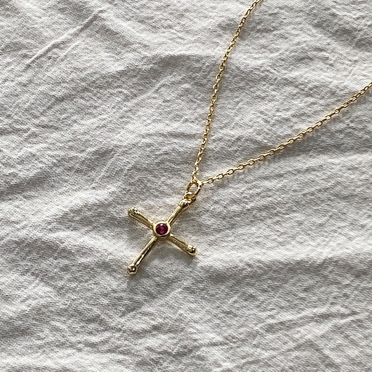Collana da donna con ciondolo a croce geometrica in argento sterling 925 vintage