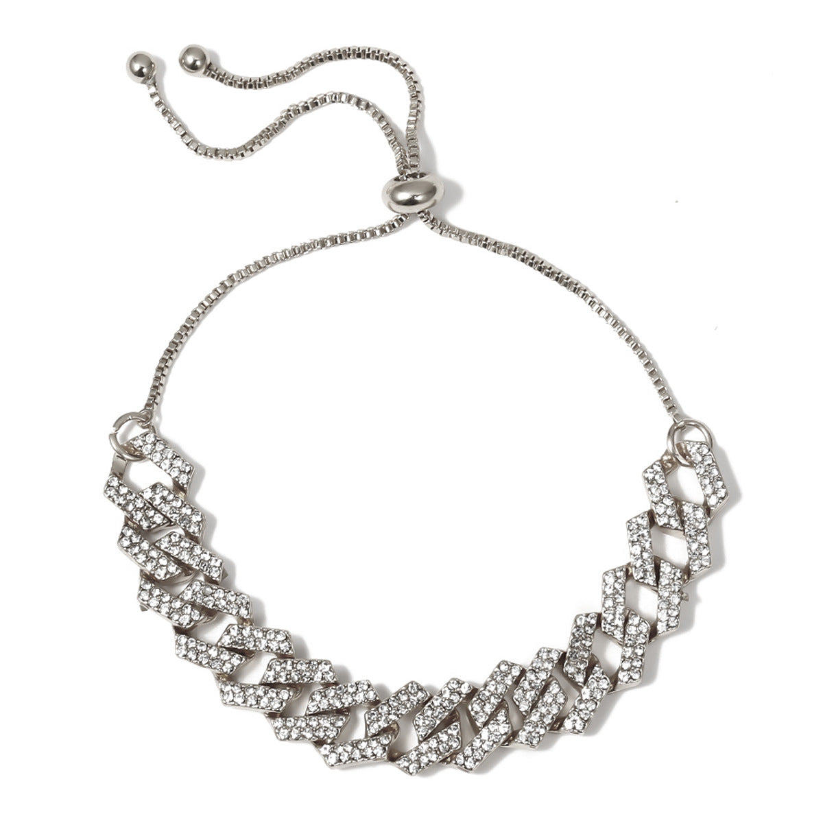 Collana a Catena a Cavo in Lega Geometrica Minimalista Punk da Donna, Gioielli Placcati, Pezzo Accattivante di Tendenza