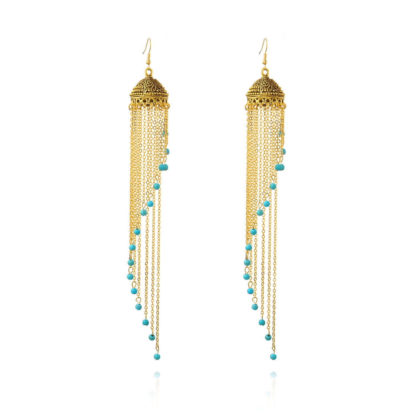 Geometric Alloy Earrings for Women, Plated Fashion Jewelry, Natural Style, Fresh Sweet Design