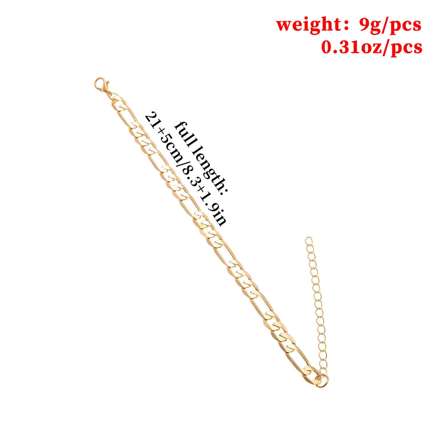 Vintage Minimalist European Style Geometric Lock Chain Women's Alloy Foot Jewelry for Wedding Travel Gift