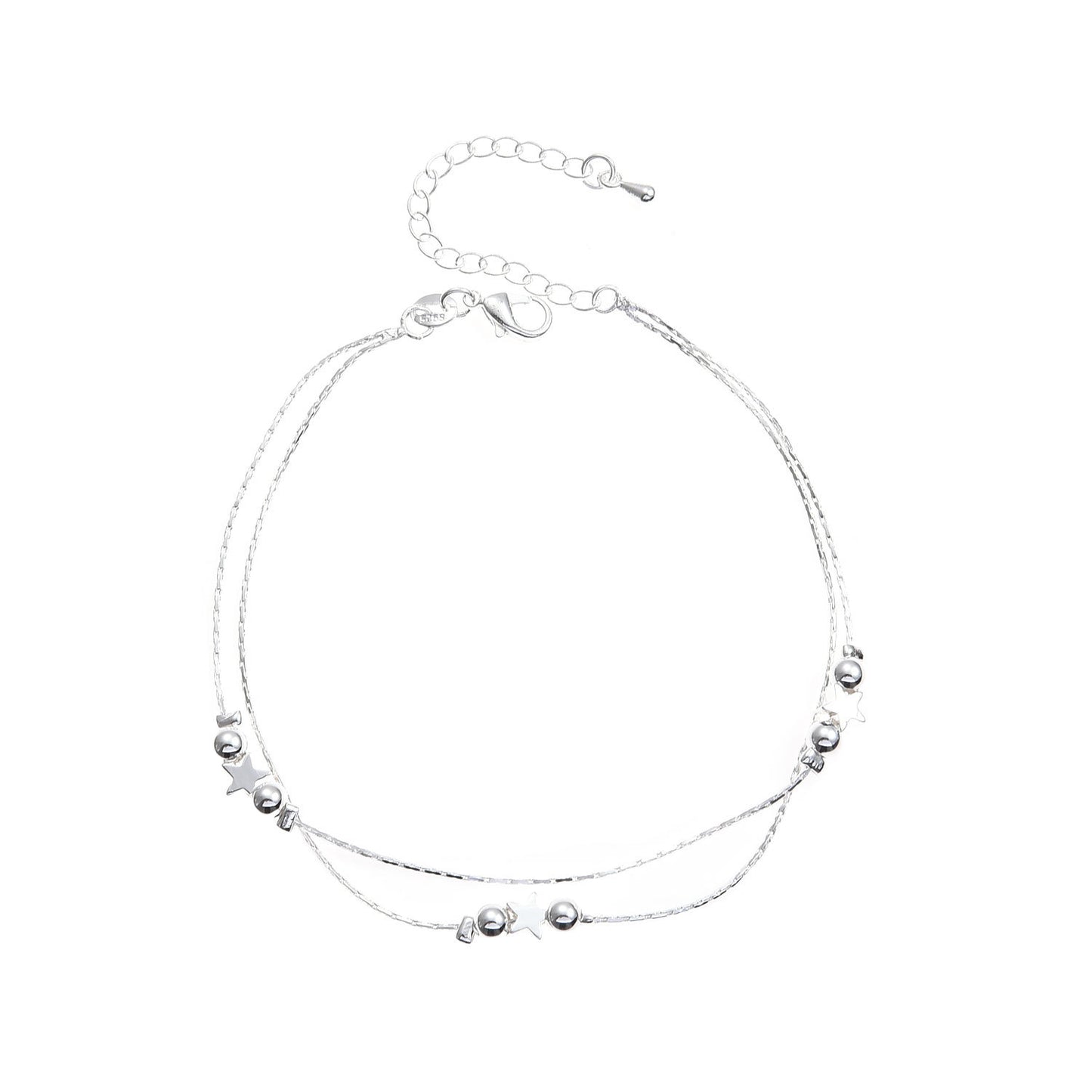 Minimalist Star Geometric Alloy Women's Foot Chain, Fashion Beach Jewelry for Travel Gift, Wedding Anniversary, Employee Appreciation