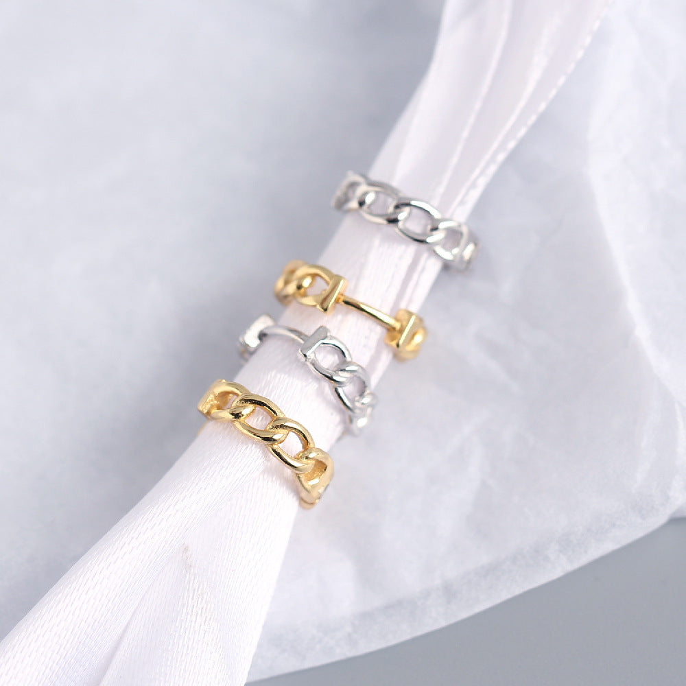 Eleganti Orecchini a Cerchio Placcati Geometrici in Argento Sterling 925 da Donna