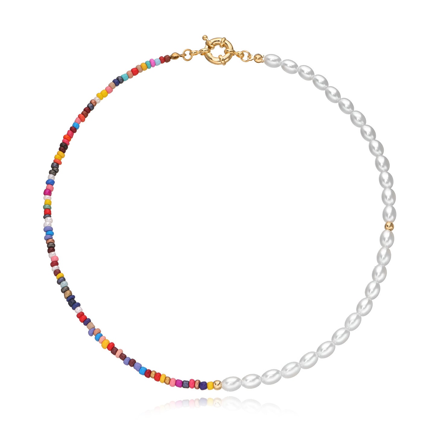 Bohemian Style Geometric Alloy Cross Chain Necklace for Women