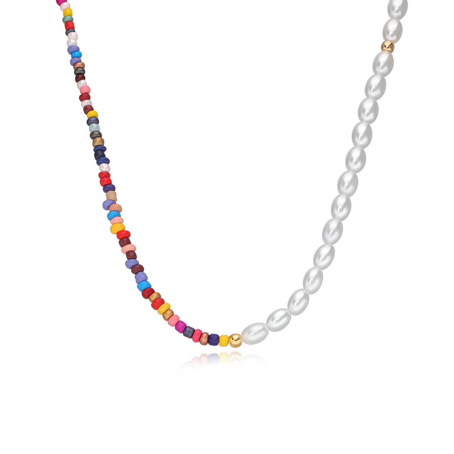 Bohemian Style Geometric Alloy Cross Chain Necklace for Women