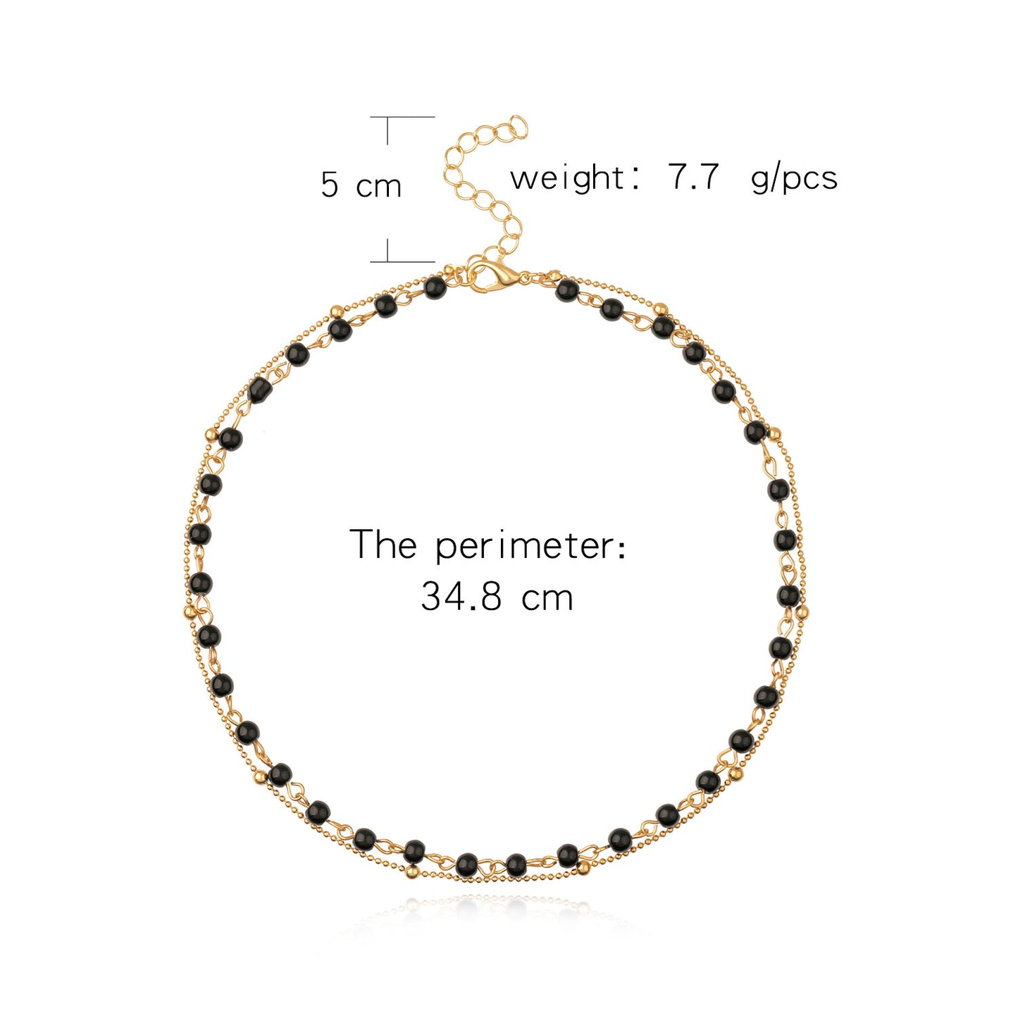 Minimalist Geometric Pendant Necklace for Women Alloy Locket Chain Adjustable Collar Necklace