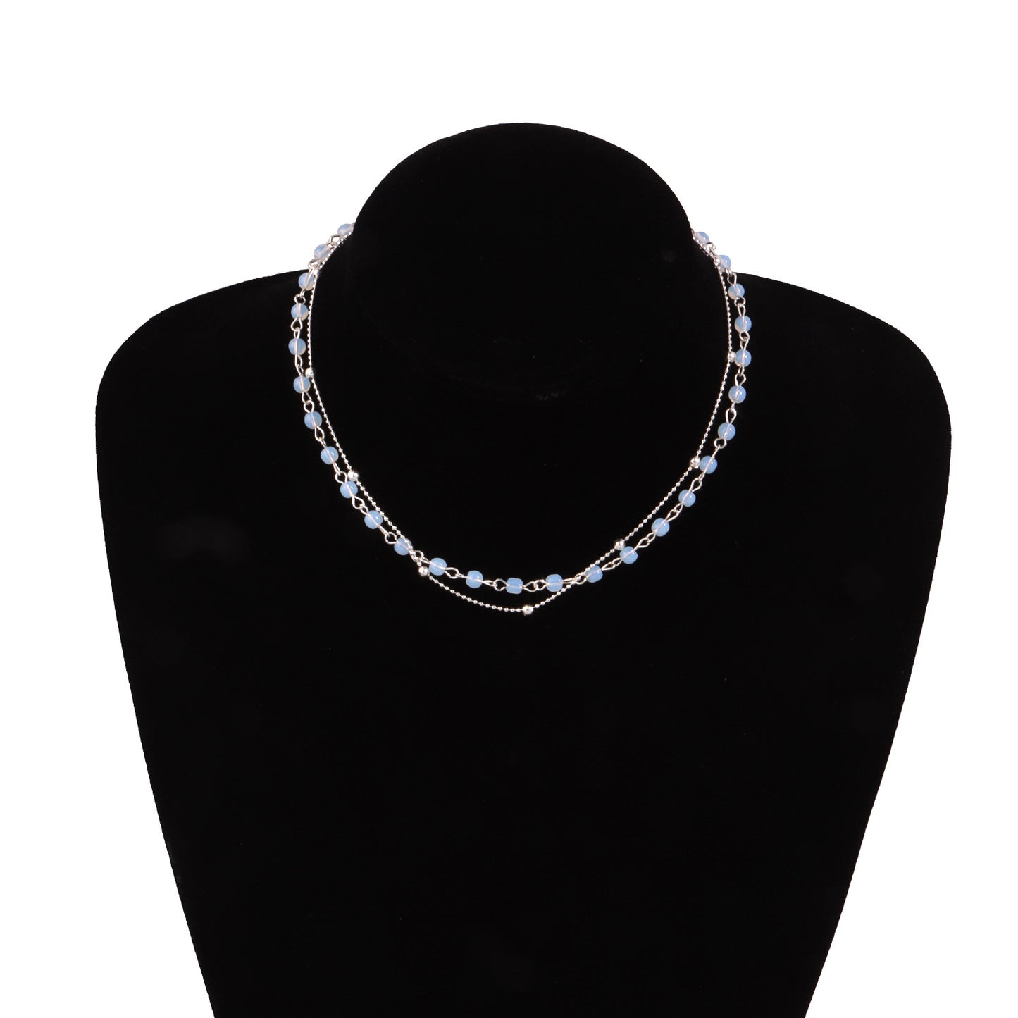 Minimalist Geometric Pendant Necklace for Women Alloy Locket Chain Adjustable Collar Necklace