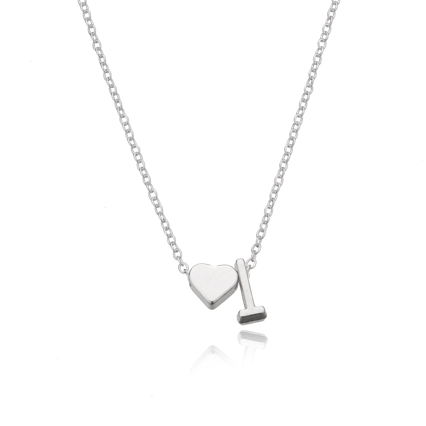 Collar con colgante de aleación con forma de corazón minimalista para mujer, con acabado chapado y cadena de serpiente