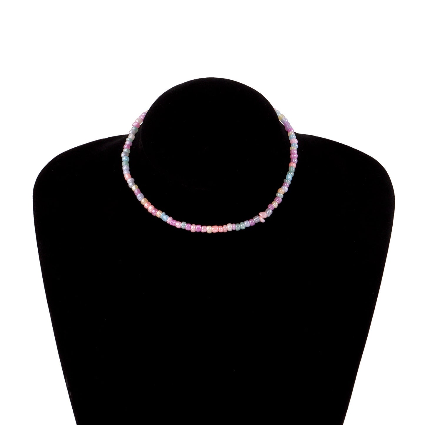 Bohemian Women's Geometric Seed Beads Necklace Cord Choker