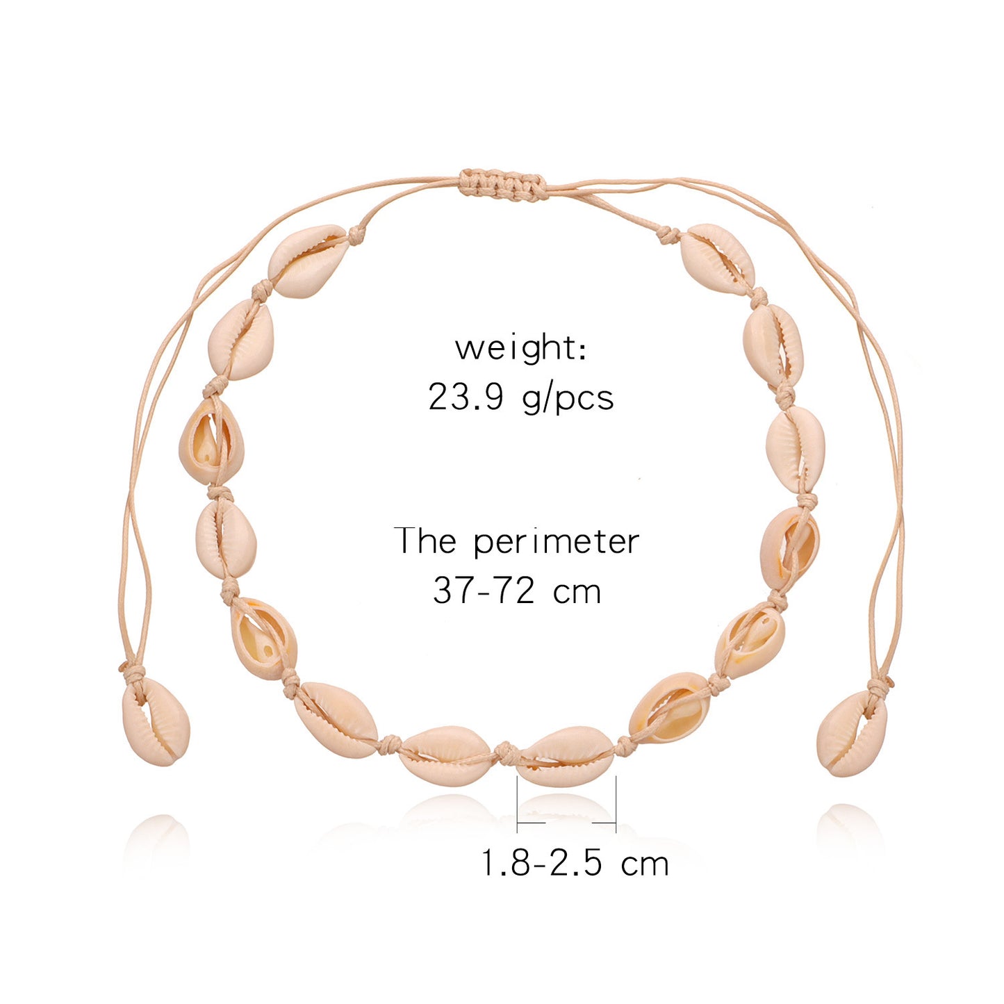 Hawaiian Style Hand-Knotted Shell Necklace for Women