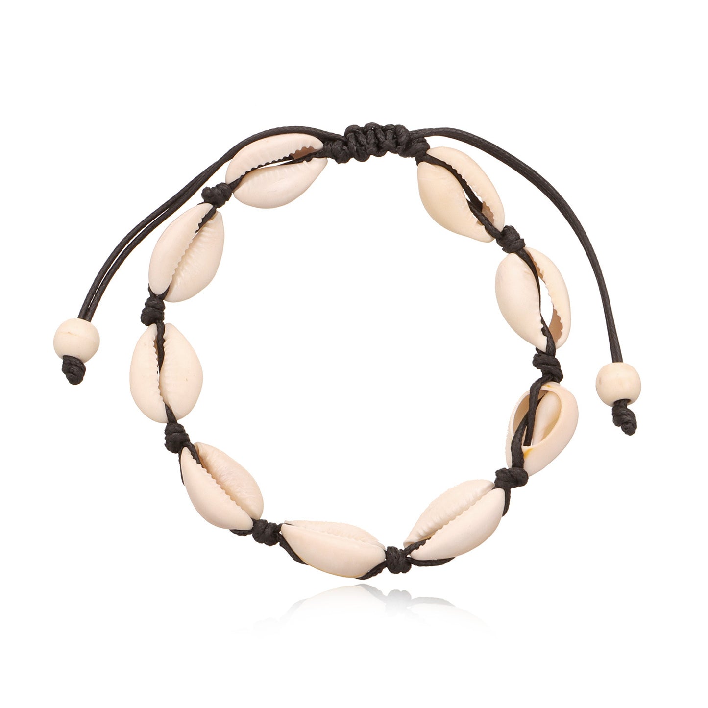 Minimalist Natural Floral Shell Anklet for Women