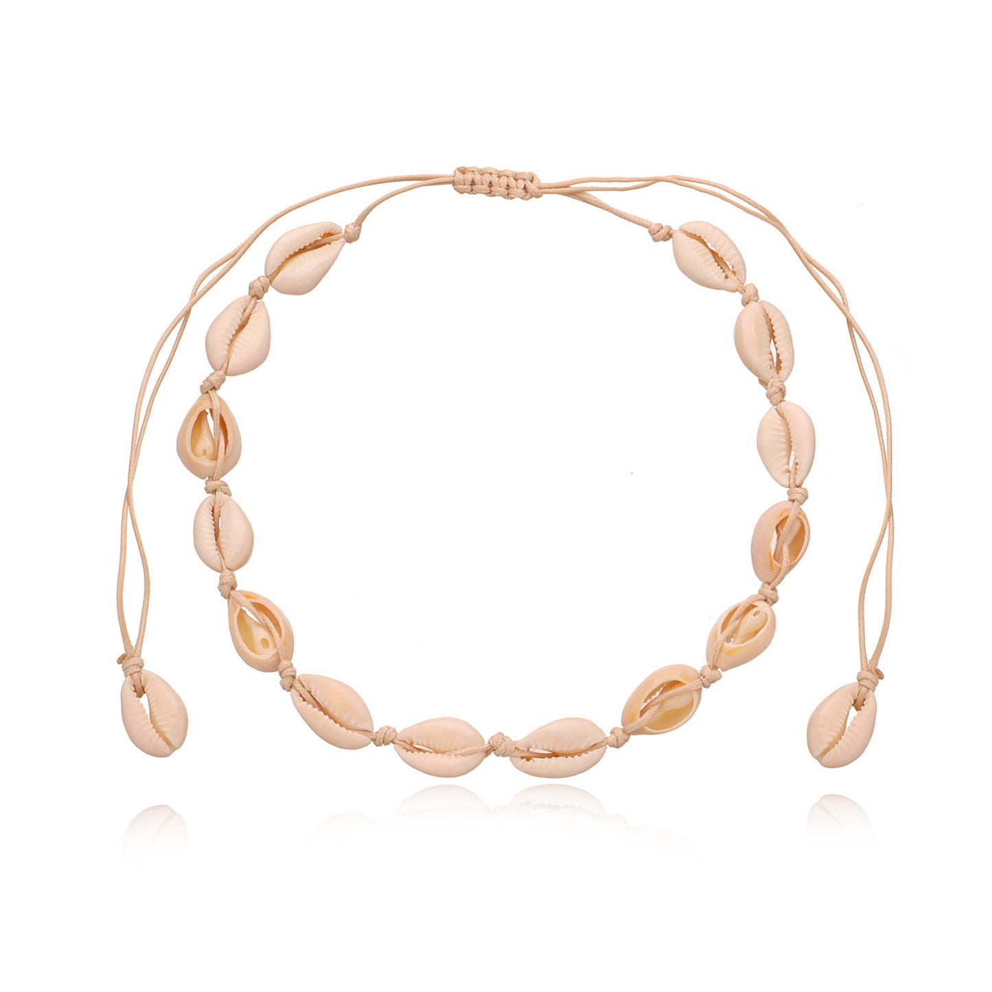 Hawaiian Style Hand-Knotted Shell Necklace for Women