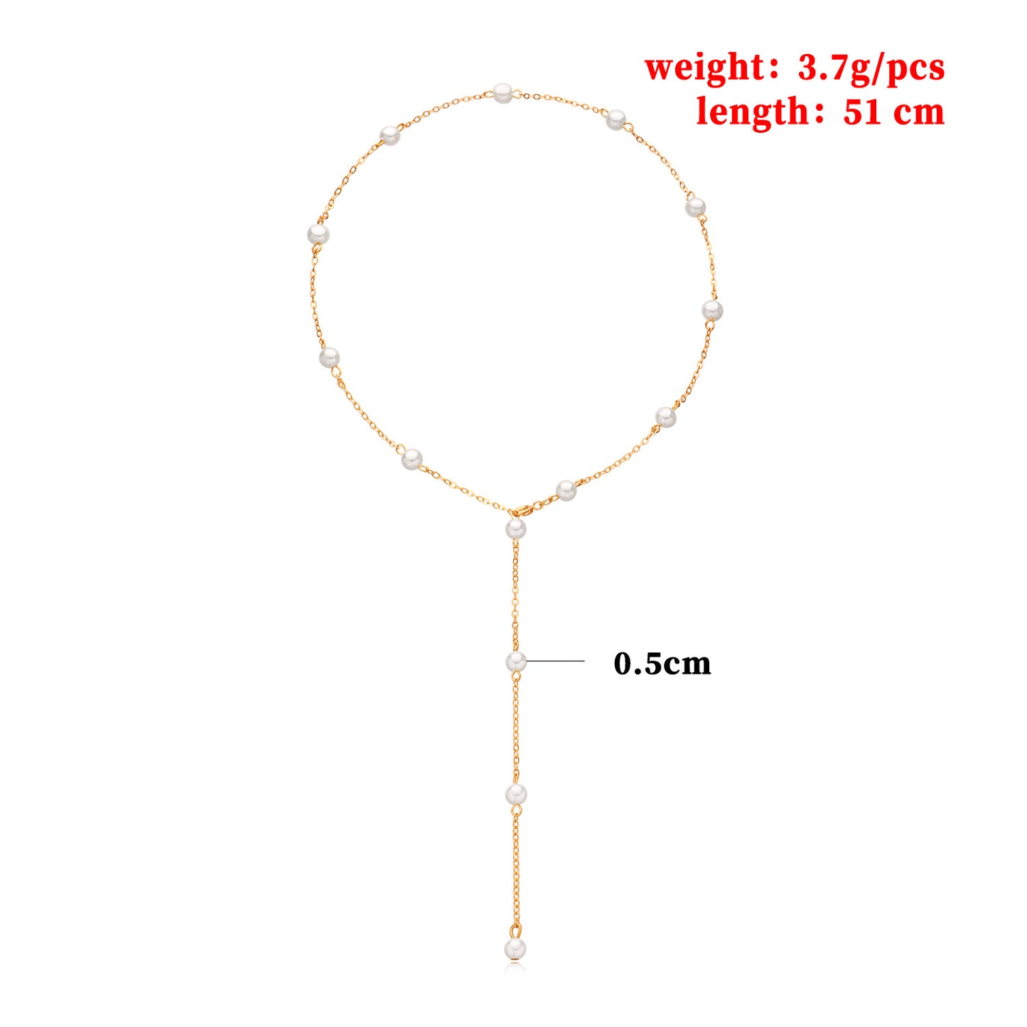 Fashion Cross Pendant Necklace for Women Alloy Multi-Layer Adjustable Pearl-Style Necklace