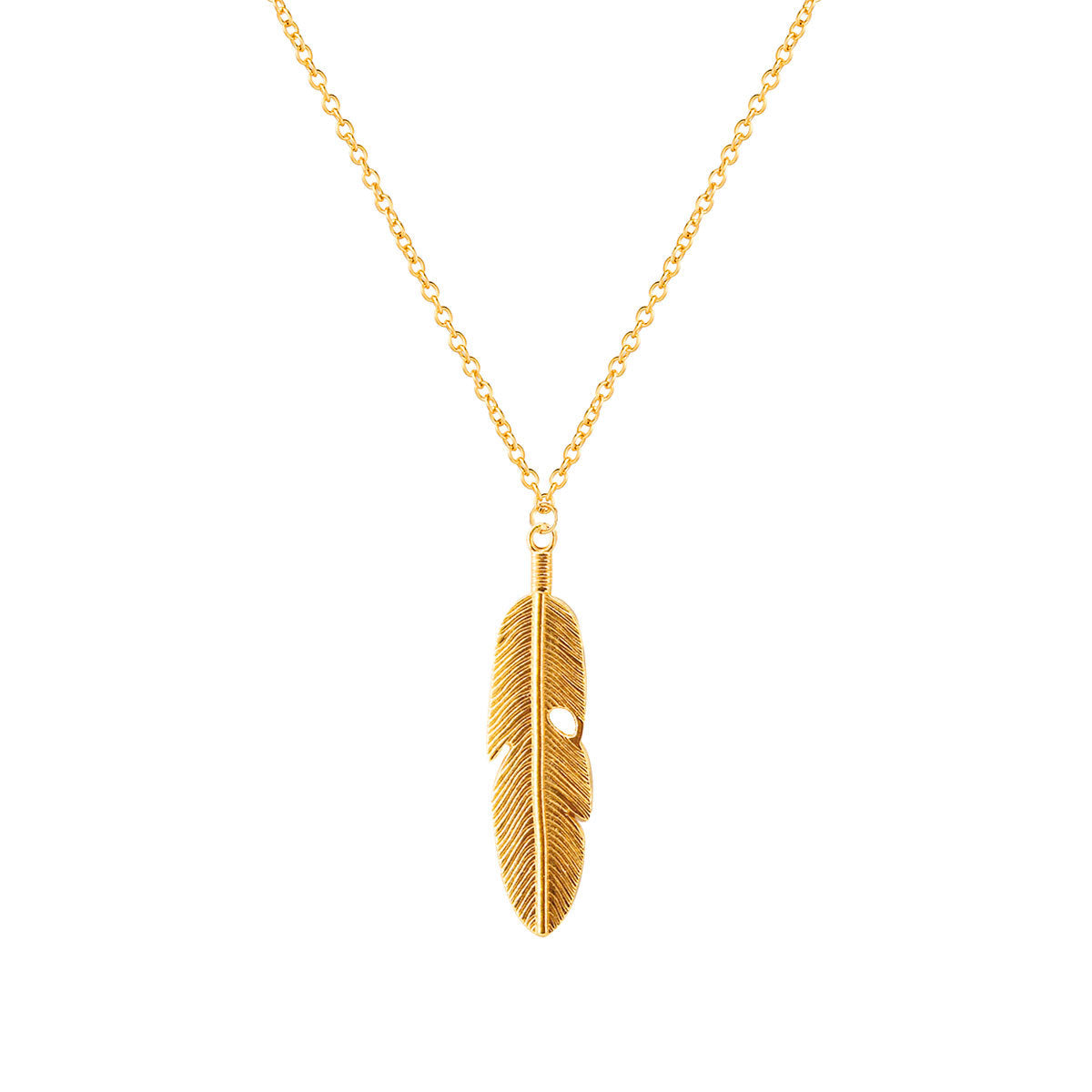 Bohemian Vintage Leaf Pendant Necklace with Cross Chain