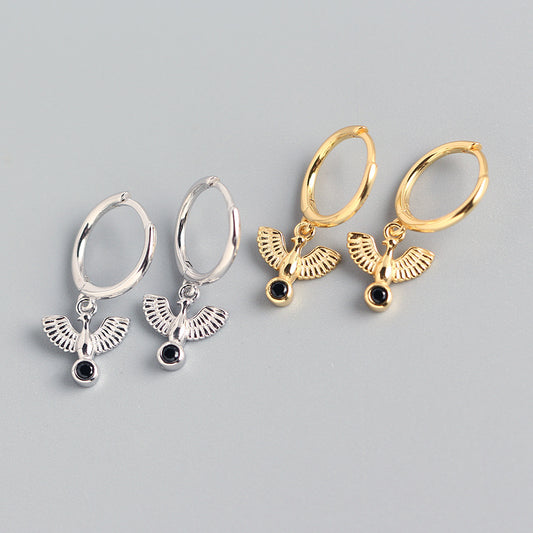 Pendientes de Paloma de Plata de Ley 925 para Mujer, Diseño Creativo, Estilo Dulce y Fresco, Tendencia Individual, YHE0209