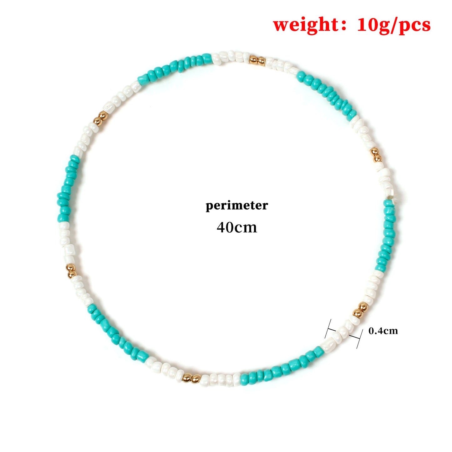 Geometric Handmade Seed Beads Necklace for Women