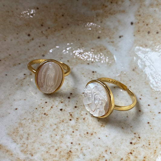 Anillo ajustable para mujer de plata de ley 925 con incrustaciones a cuadros y corazón, estilo vintage minimalista