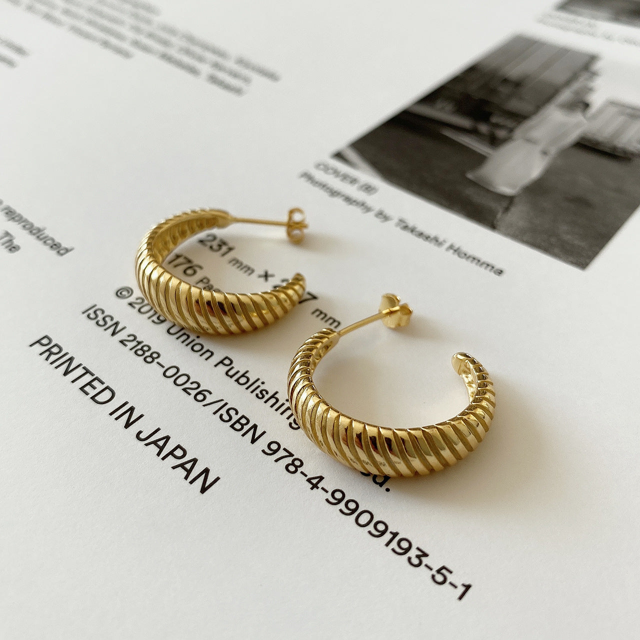 Orecchini a cerchio placcati in argento sterling 925, dal design geometrico, vintage e minimalista, da donna