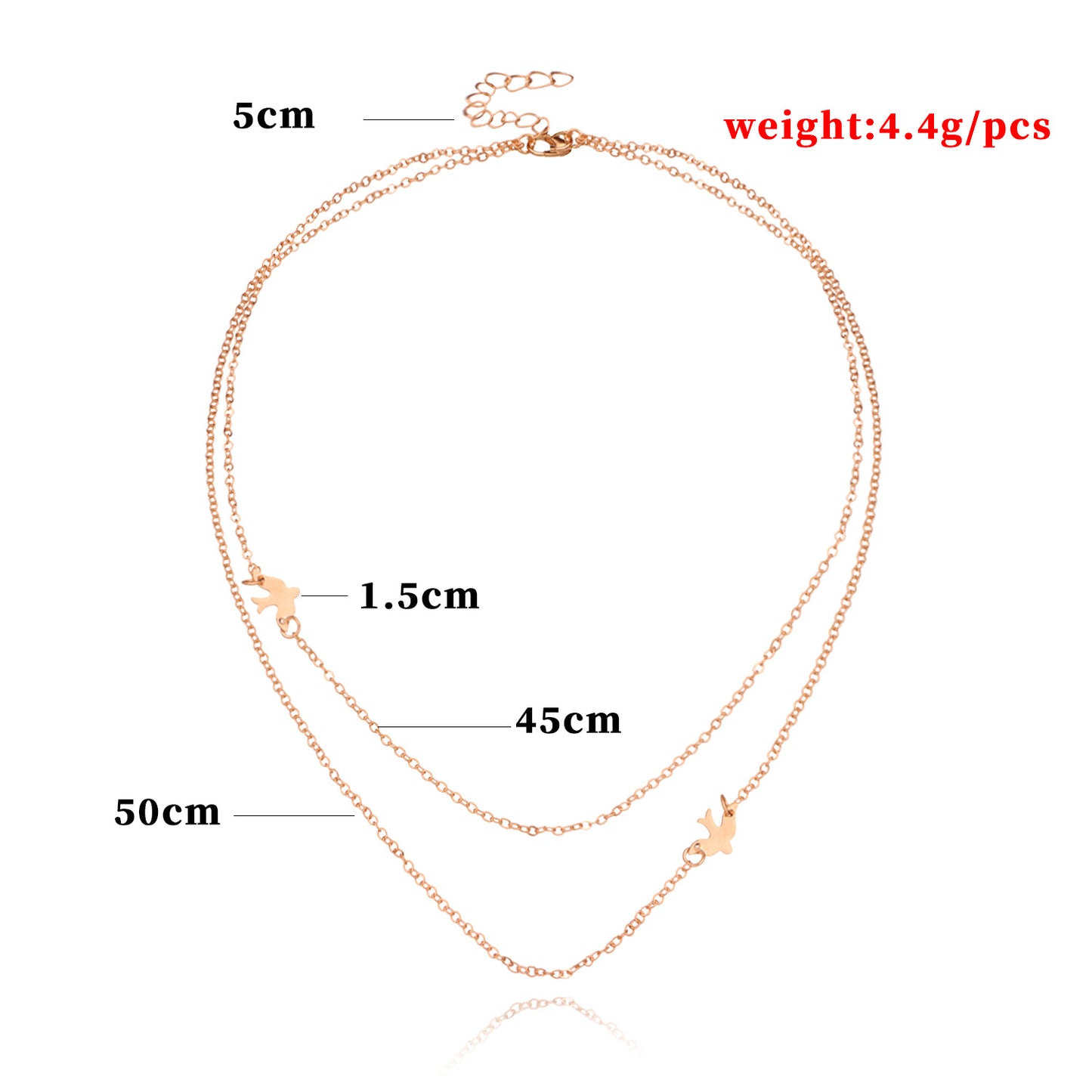 Bird Pendant Necklace for Women Fashion Trendy Alloy Collarbone Chain Minimalist Jewelry