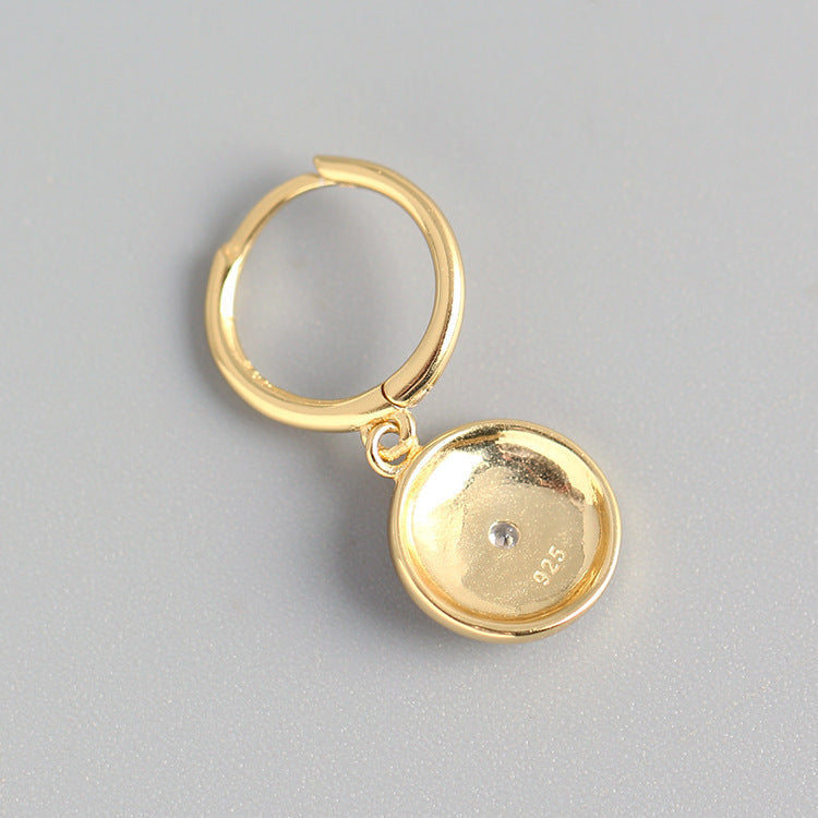 Sterling Silver Eye Design Ear Cuffs for Women, Punk Style, Unique Silver Earrings, S925 Pure Silver Jewelry