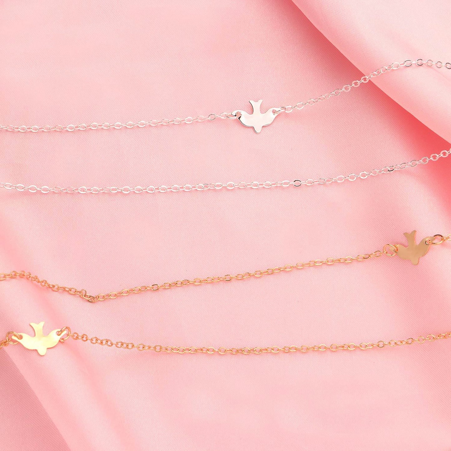 Bird Pendant Necklace for Women Fashion Trendy Alloy Collarbone Chain Minimalist Jewelry