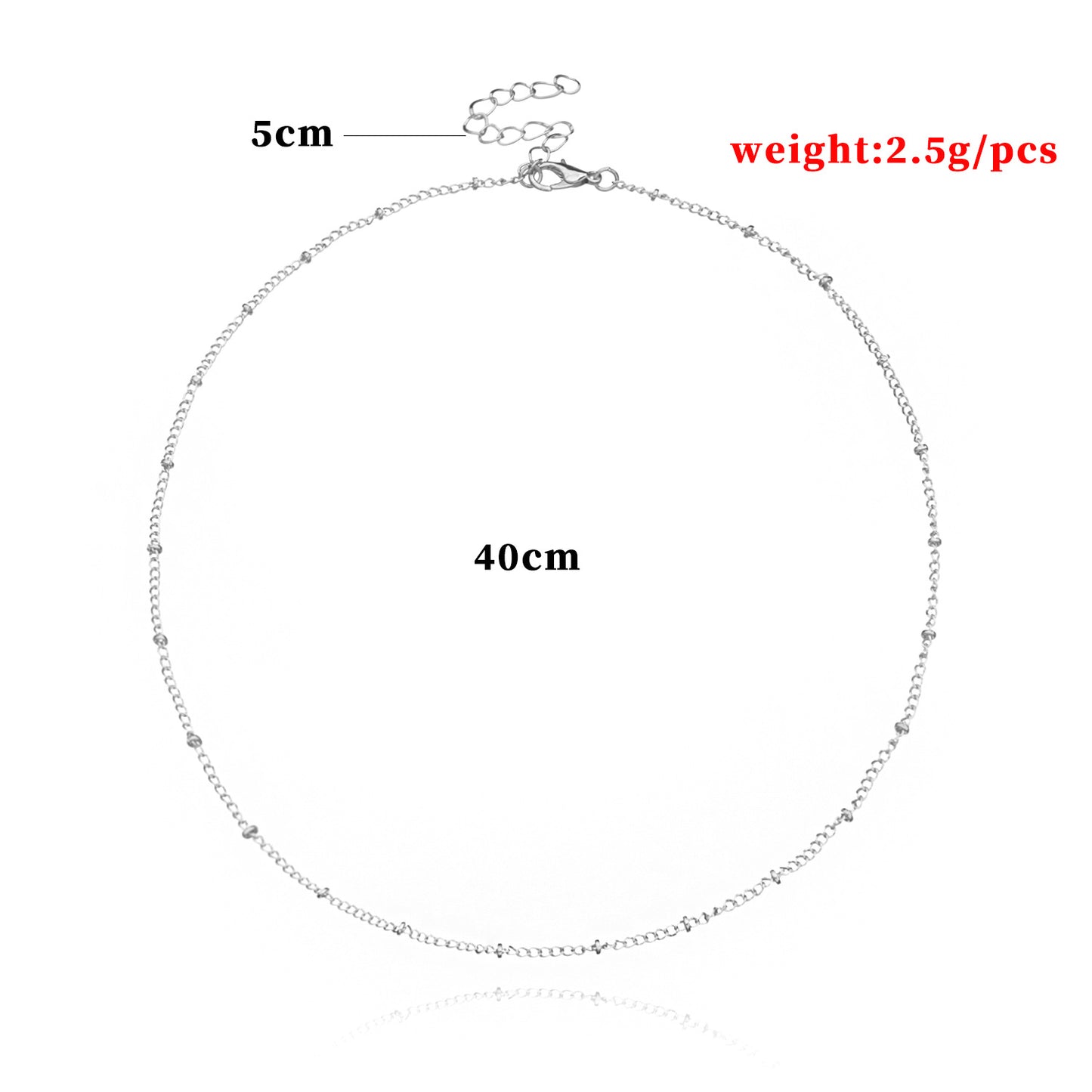 Collana corta minimalista da donna in lega geometrica con catena a croce