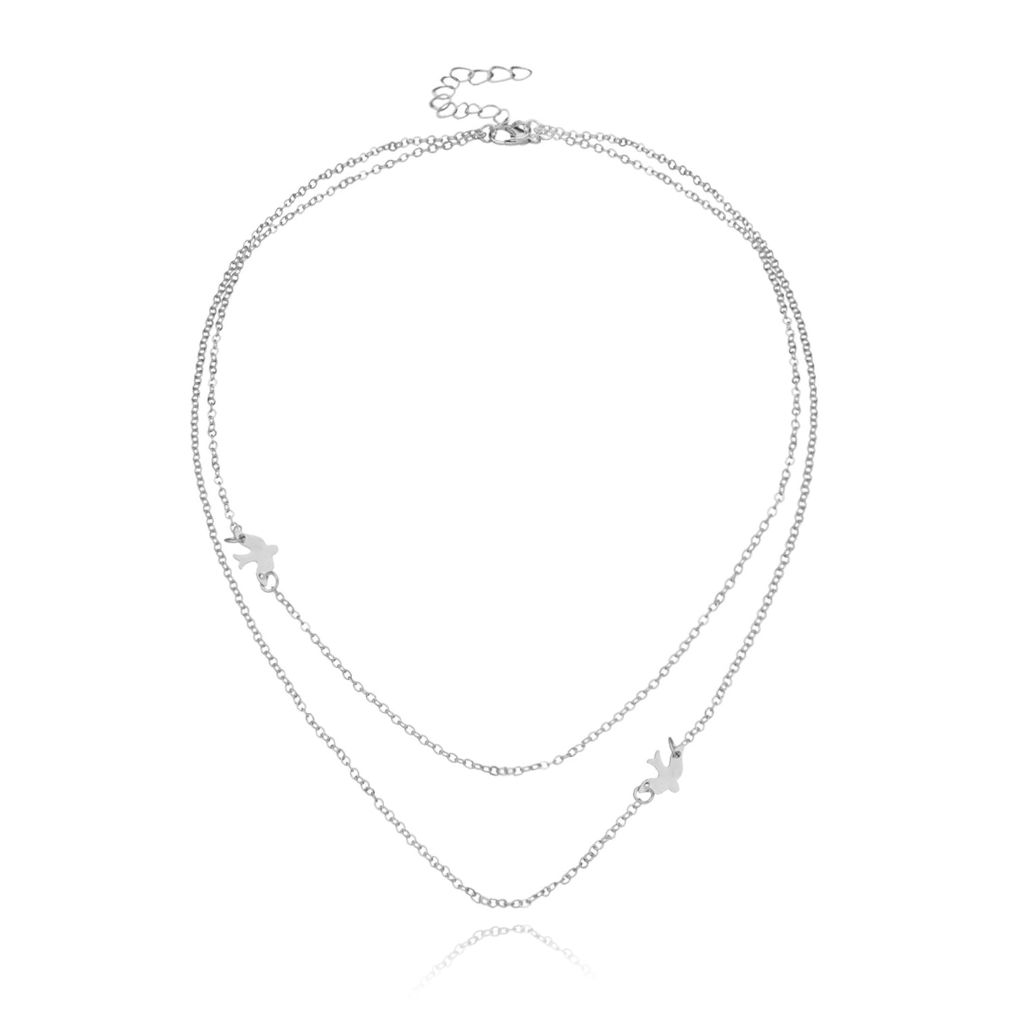 Bird Pendant Necklace for Women Fashion Trendy Alloy Collarbone Chain Minimalist Jewelry