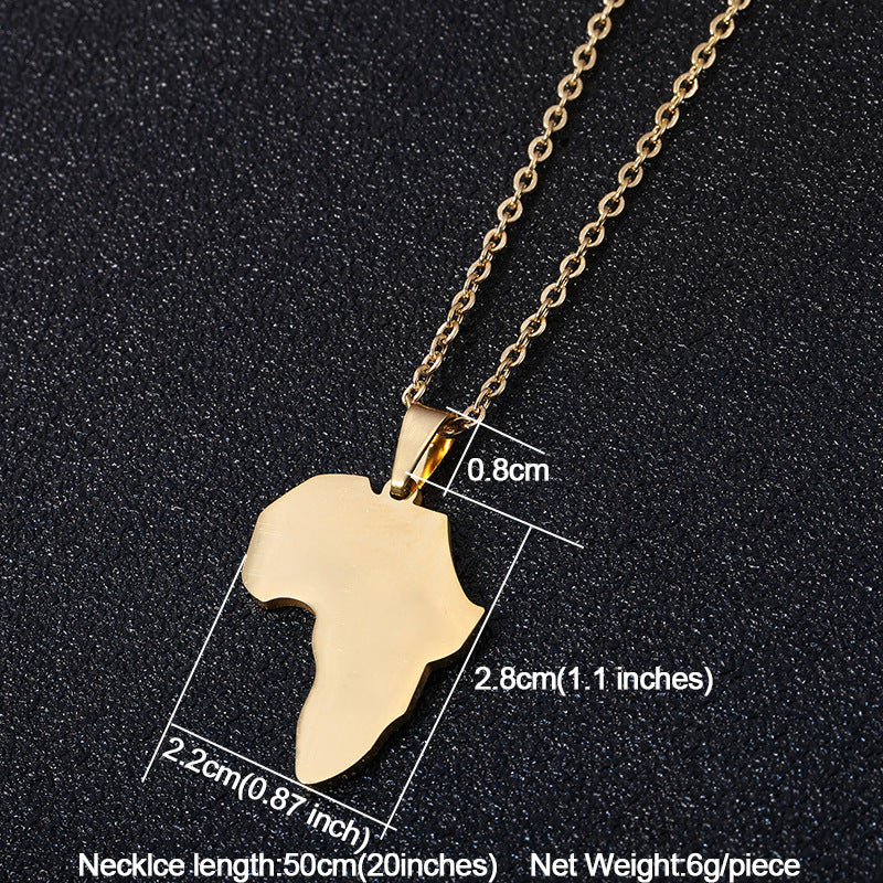 Collana unisex a catena a O placcata oro in acciaio al titanio con forma geometrica e stile casual