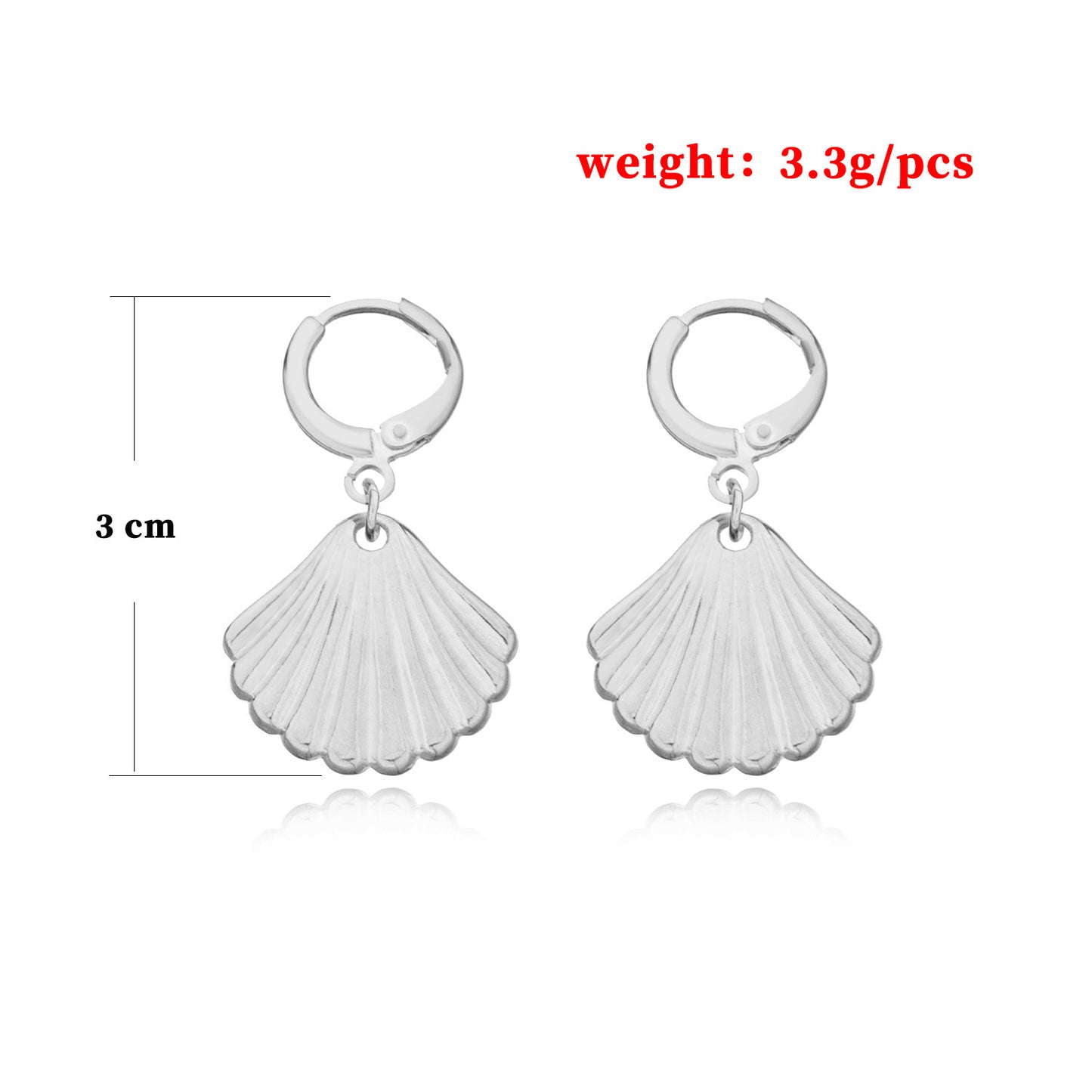Minimalist Vintage Alloy Shell Geometric Earrings for Women