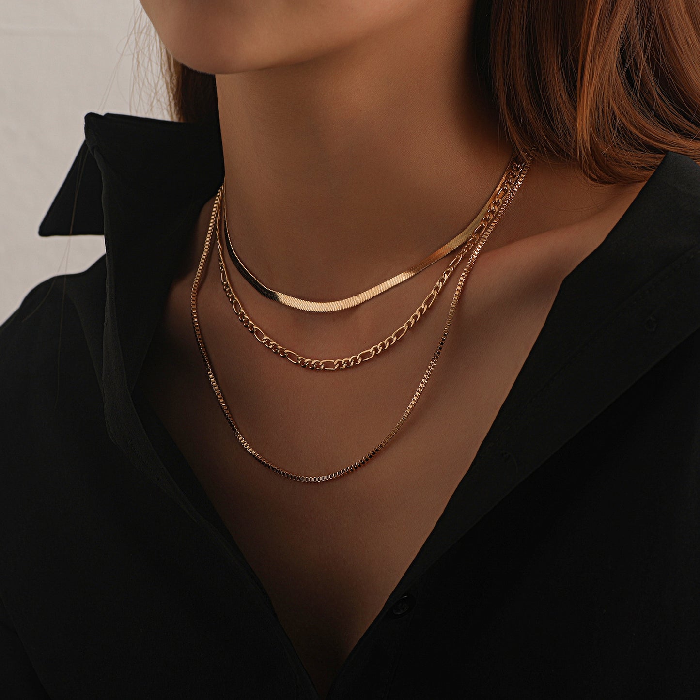 Geometric Punk Metal Blade Chain Necklace for Women - Fashion Minimalist Short Pendant Jewelry