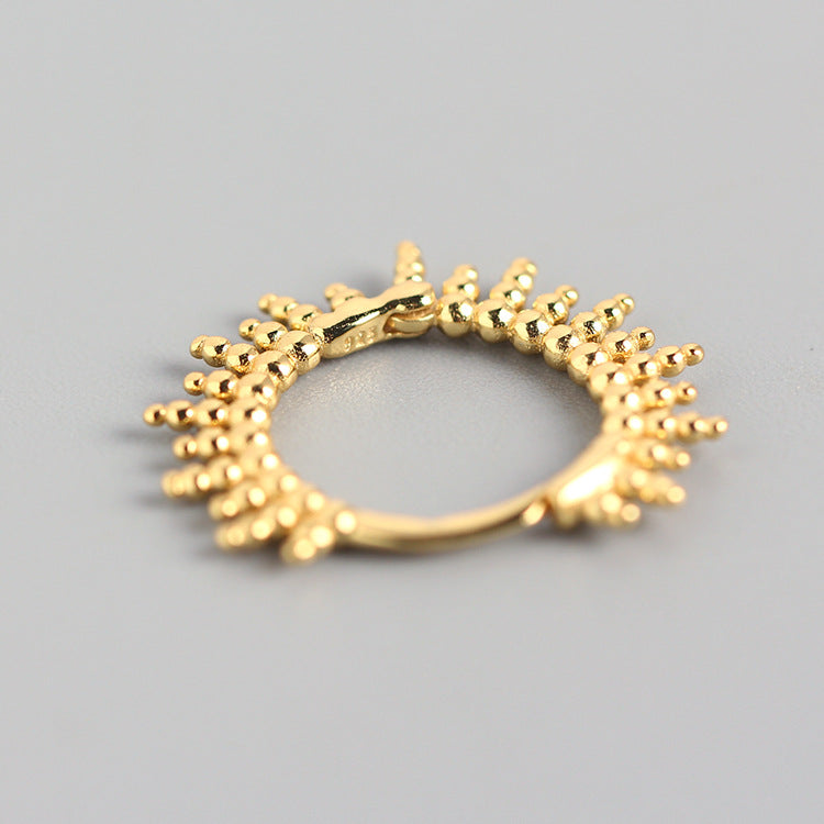 S925 Sterling Silver Geometric Ear Cuffs Earrings for Women, Sweet-Cool Individual Trend Style