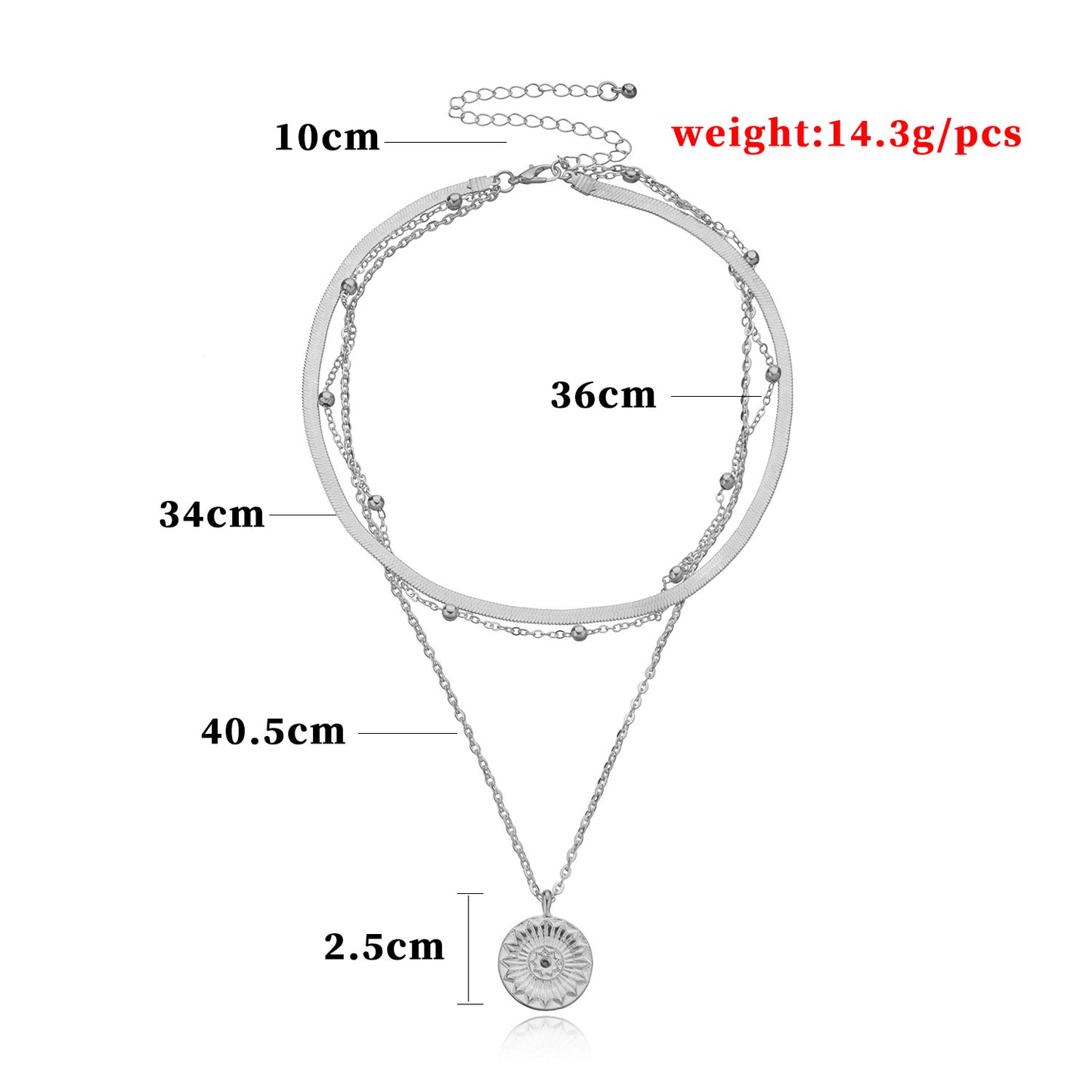 Collana Minimalista con Pendente Geometrico da Donna, Catena a Croce in Lega con Intarsio in Madreperla, Gioielli Eleganti Stratificati