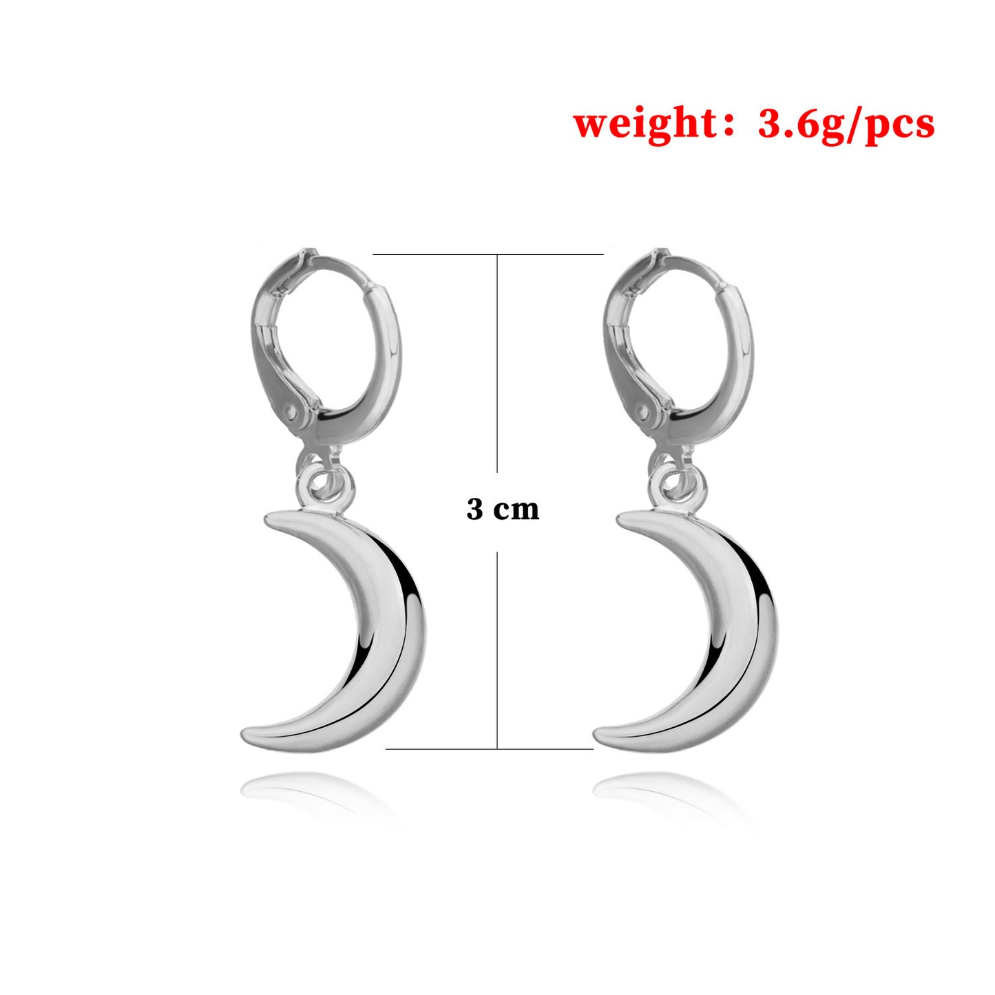 Crescent Moon Ear Cuffs for Women, Minimalist Vintage Geometric Earrings, Plated Alloy Jewelry, Fashion Trendy Dropshipping Ready