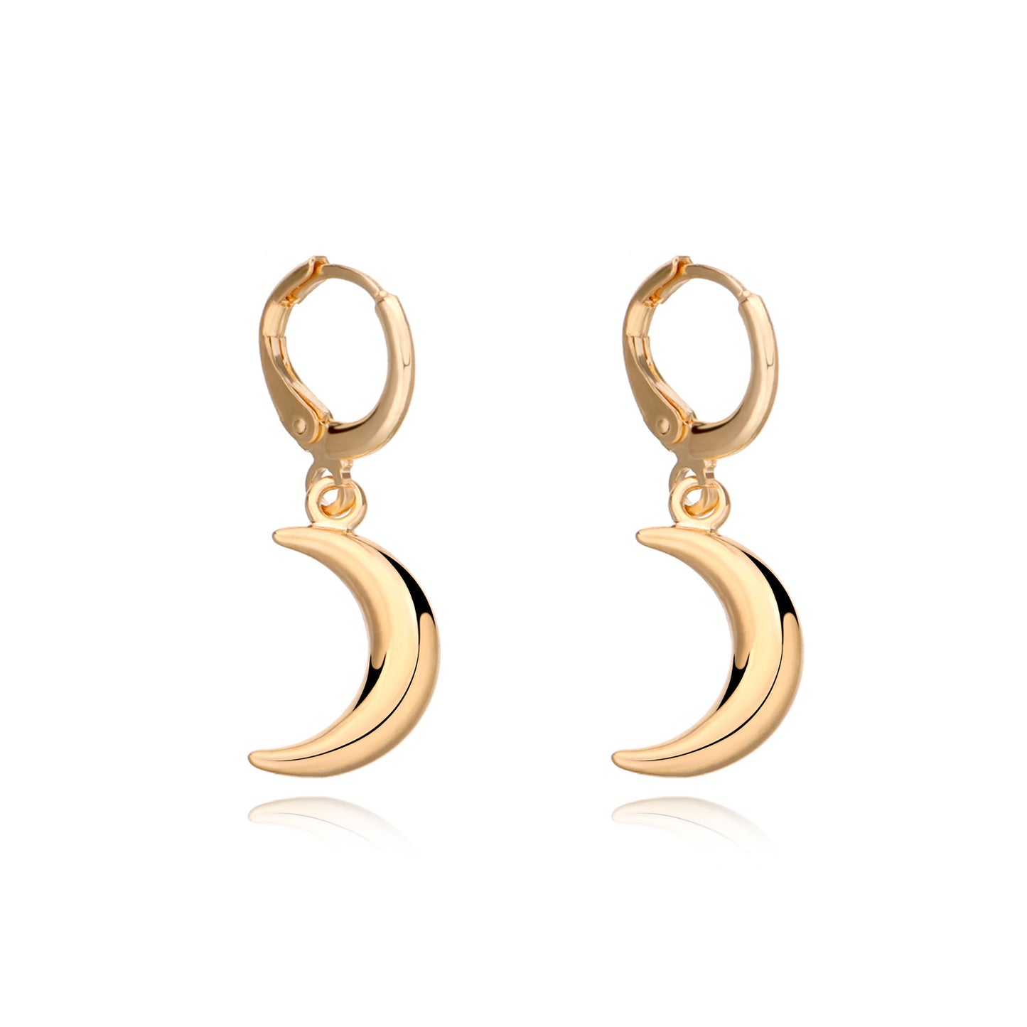 Crescent Moon Ear Cuffs for Women, Minimalist Vintage Geometric Earrings, Plated Alloy Jewelry, Fashion Trendy Dropshipping Ready
