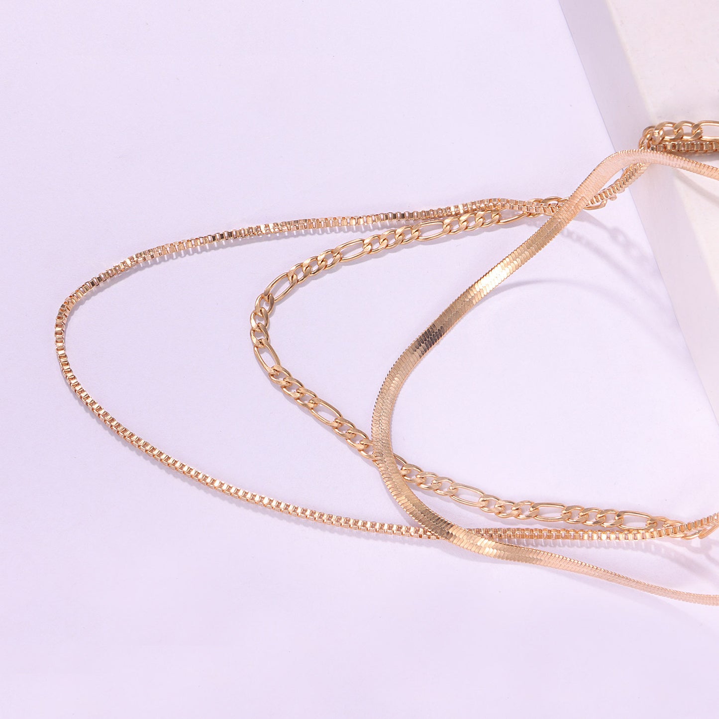 Geometric Punk Metal Blade Chain Necklace for Women - Fashion Minimalist Short Pendant Jewelry