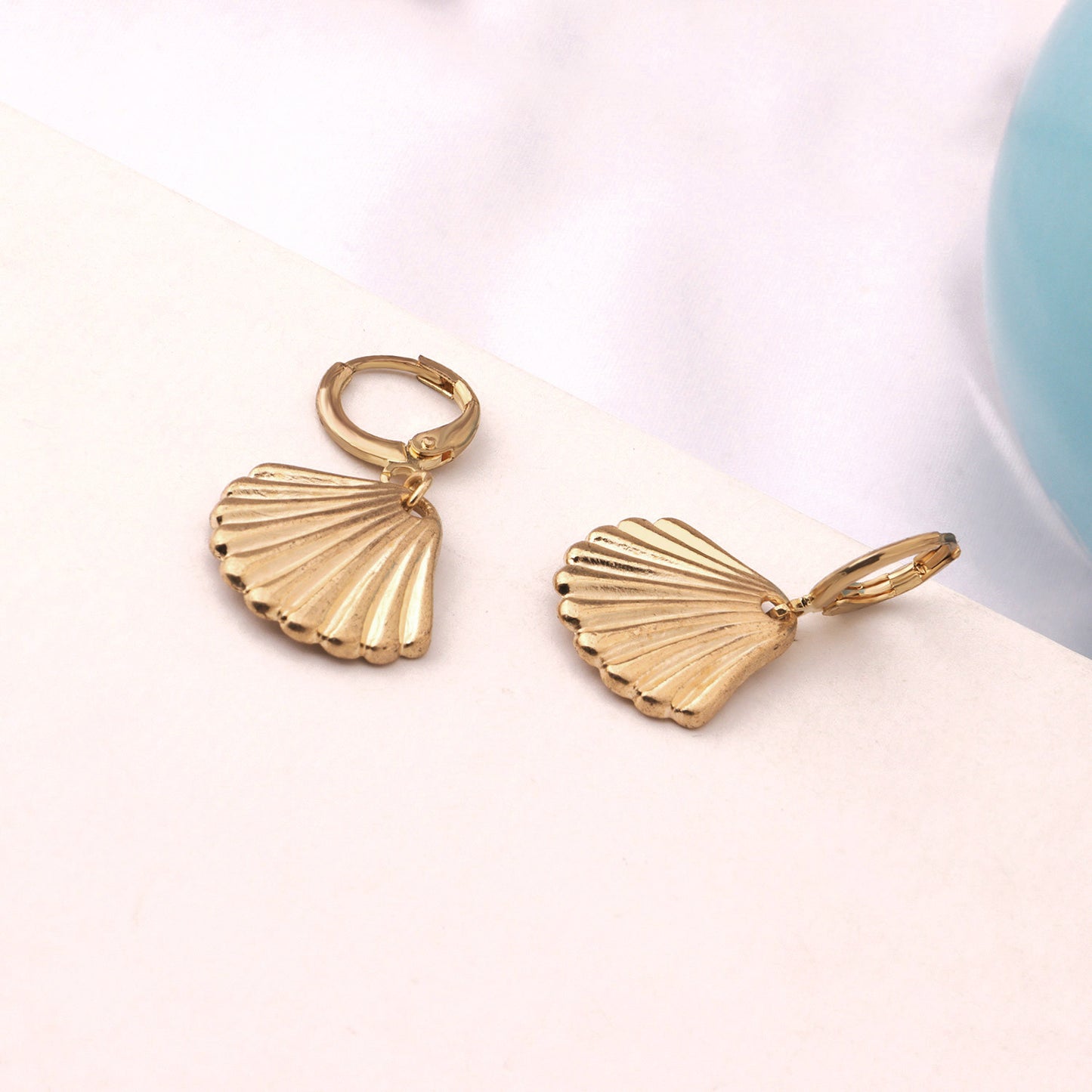 Minimalist Vintage Alloy Shell Geometric Earrings for Women