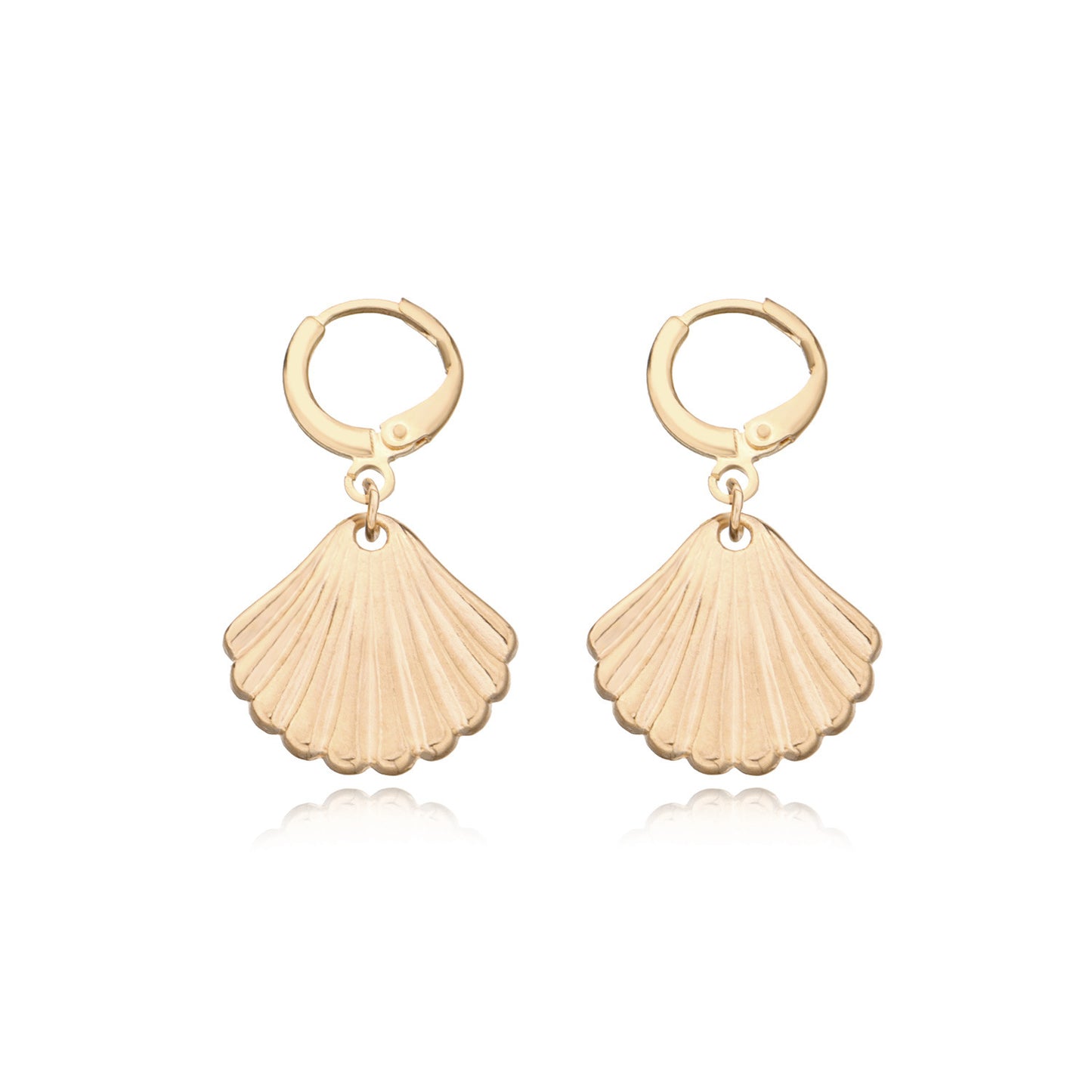 Minimalist Vintage Alloy Shell Geometric Earrings for Women